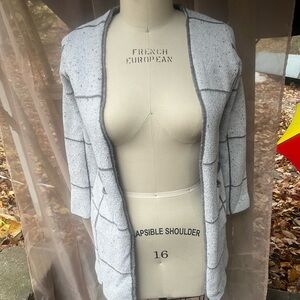 Apt. 9 Light Gray Open-Front Cardigan